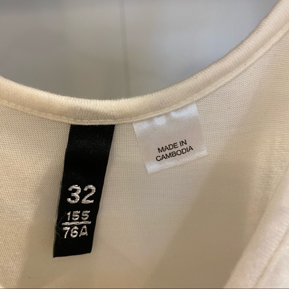 Beautiful H&M white mini dress 32-Fully lined - Picture 5 of 5